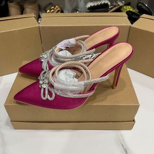 Quality Bow Pearl <b>Sling</b> <b>Back</b> 2025 Elegant Fashion Pointy Toe Short Heels for Women and <b>Ladies</b> - Product Image 3