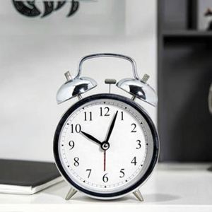 Kim loại thiết kế hiện đại Jumbo <span class=keywords><strong>Twin</strong></span> chuông báo động nhà bảng đồng hồ reloj trang trí trong nhà bàn đồng hồ báo thức - Product Image 2