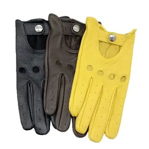 Кожаные Перчатки для мотоциклистов, мотоциклетные гоночные походные перчатки черного и золотого цвета для мужчин и женщин