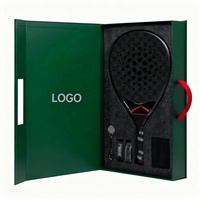 Boîtes cadeaux magnétiques en carton rigide de haute qualité pour raquettes de tennis et de padel, avec insert en mousse et poignée