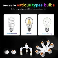 E27 à E27 Tête de Lampe Convertisseur Plastique Laiton Porte Ampoule Lustres Luminaire avec Vis Style Nouveau Design Lampe Base