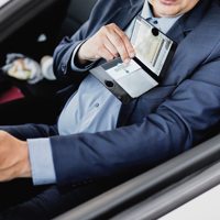 Porte-documents de voiture en cuir PU noir imperméable et durable avec logo personnalisé