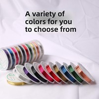 Fil de cuivre Tao pour perlage, artisanat fait main, fil cloisonné pour enroulement, bijoux DIY, fil souple électroplaqué