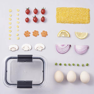 Sự Lựa Chọn Vui Vẻ Stackable Lưu Trữ Thực Phẩm Container Với Nắp Nhà Bếp Tổ Chức Lưu Trữ Hộp Kín Bento Hộp - Product Image 5