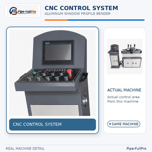 Machine de pliage CNC pour profilés en aluminium, pliage en arc sans rayures avec contrôle PLC pour fenêtres, portes et volets roulants - Product Image 4