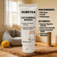 Pâte anti-boules de poils pour chats ODM OEM avec soutien immunitaire, vitamines et minéraux pour la santé de la peau et du pelage, absorption rapide