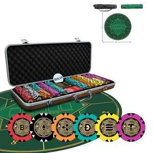 Jetons de poker Casinokart série GR, 300 pièces, 40 mm, ABS, avec plateau, sans tapis de poker - Product Image 4