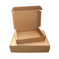 Boîtes en carton ondulé biodégradables marron et rose pour emballage, expédition et cadeaux, personnalisables avec logo, vente en gros