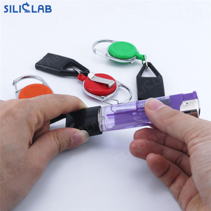 Accesorios para fumar, soporte para encendedor, Clip de manga, funda protectora para encendedor de silicona, llavero portátil, cordón retráctil - Product Image 3