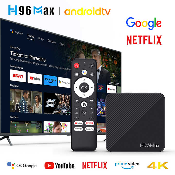 T95Q Smart TV BOX 4 GB+32 GB Android 13 Quad Core WIFI BT 5.2 Media Player 2025