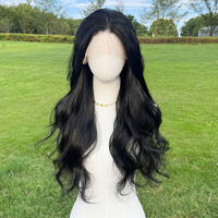 Nouvelle perruque en dentelle noire de 26 pouces pour femme, style Body Wave, avec dentelle transparente et doublure respirante, pour usage quotidien et soirées SM9603