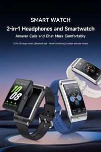 2025ใหม่หูฟัง2 in <span class=keywords><strong>1</strong></span>และสมาร์ทวอทช์ติดตามสุขภาพ ECG การวัด Z15max - Product Image 2