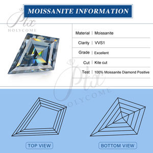 <span class=keywords><strong>Moissanite</strong></span> Taglio Aquilone Personalizzato Holycome 6x9mm Certificato D VVS Super Bianco Diamante Sintetico <span class=keywords><strong>Moissanite</strong></span> Sfuso - Product Image 5