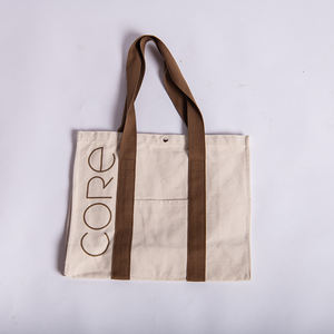 Bolsillo personalizado fuerte Logotipo de marca correa de Asa impresa Estilo de vida activo deportes gimnasio bolsa de lona patrón de letras estilo mejor regalo - Product Image 3