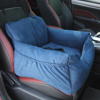Coussin de sécurité en velours pour chien, tapis de lit pour voiture, pour siège passager avant, type niche