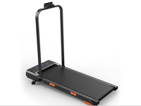 Haute qualité Portable PVC pliable Mini marche tapis roulant exercice à domicile sans fil Test de fréquence cardiaque électrique LED écran Max 100kg