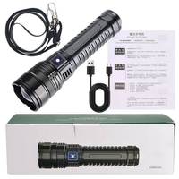 Lampe torche LED rechargeable par USB 100000 lumens, haute luminosité, longue portée, lampe torche tactique portable, étanche, lampes torche LED
