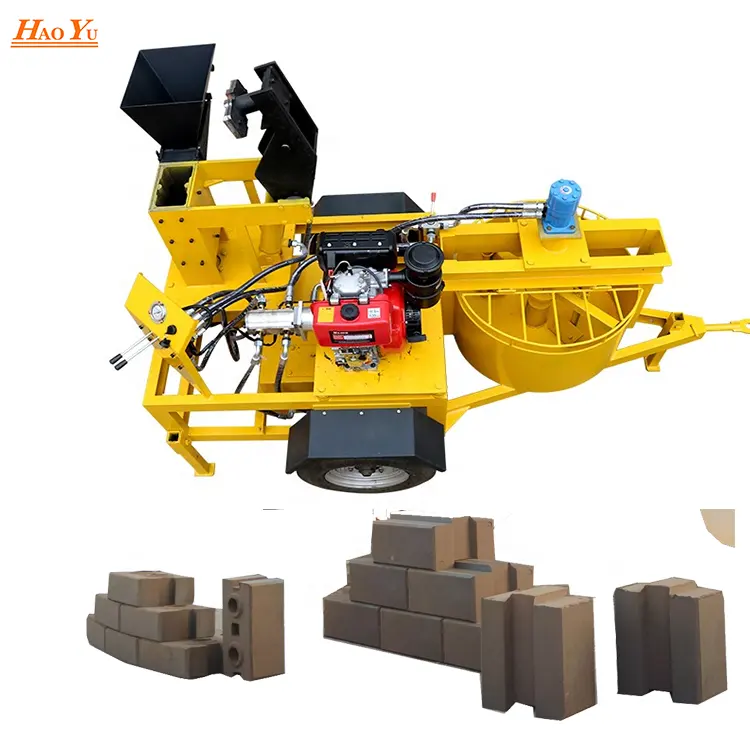 M7MI semi-otomatis blok membentuk mesin menghasilkan hollow solid interlocking paving bata