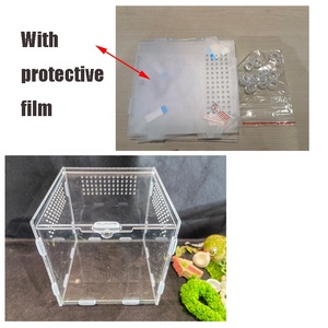 점핑스파이더 사육장, 통풍구가 있는 아크릴 파충류 케이지, 투명 사육장, 잠금장치가 있는 번식 상자 - Product Image 3