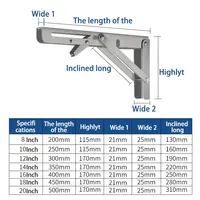 Hersteller unterstützung Benutzer definierte 90-Grad-Wandhalterung Winkels tütze Hoch leistungs regal Metall halterung Klappbare verstellbare Möbel halterung
