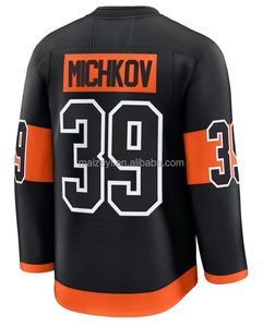 Meilleure qualité, cousu, personnalisable # 39 Matvei Michkov # 46 Trevor Zegras # Maillot <span class=keywords><strong>de</strong></span> hockey sur glace américain 11 Travis Konecny - Product Image 2