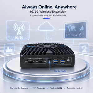 Mini PC Industrial de 12.ª Generación con Procesador Core I3-I7, Triple Pantalla, 3x2.5G LAN, 4G, 5G, Amplio Rango de Temperatura, LN-1008 - Product Image 3