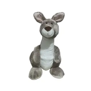 Fabrika fiyat 25cm peluş dolması hayvan süper yumuşak husimulation simülasyon kanguru oyuncak bebek için