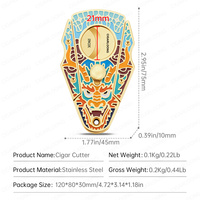 CISEAUX À CIGARES CIGARLOONG Creative Dragon, lame tranchante, logo personnalisé, outil de coupe de cigares pour les voyages, cadeau d'affaires