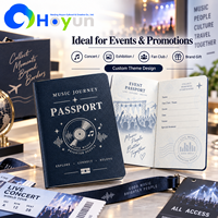 Passeport personnalisé en PU pour voyage, OEM ODM, reliure cousue, vierge, en PU et papier, pour cartes de crédit