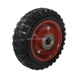 Rodas de Borracha Sólida de 6 Polegadas para Uso Industrial, Rodízios Montados na Lateral para Carrinhos de Ferramentas - Product Image 5