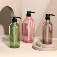 Gel douche toner nettoyant pour le corps transparent personnalisé de 250ml 500ml savon liquide pour chambre laque pour cheveux bouteille de shampoing en plastique et bouteilles d'après-shampoing