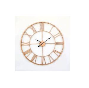 2023 dernière horloge murale en métal de grande taille motif abstrait avec mouvement à Quartz abat-jour en cuivre pour la maison et la décoration murale - Product Image 3
