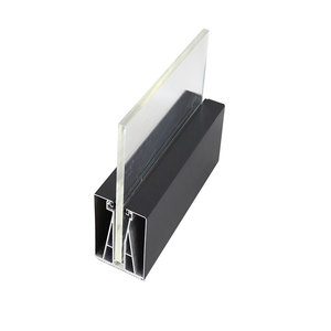 Profils de canal en U en alliage d'aluminium avec <span class=keywords><strong>fente</strong></span> lumineuse Accessoires en verre montés de qualité supérieure - Product Image 1