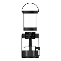 Samovar électrique Hotsy Modern Design, grande capacité (3 litres), en verre double paroi, 1500W, avec contrôle de température.
