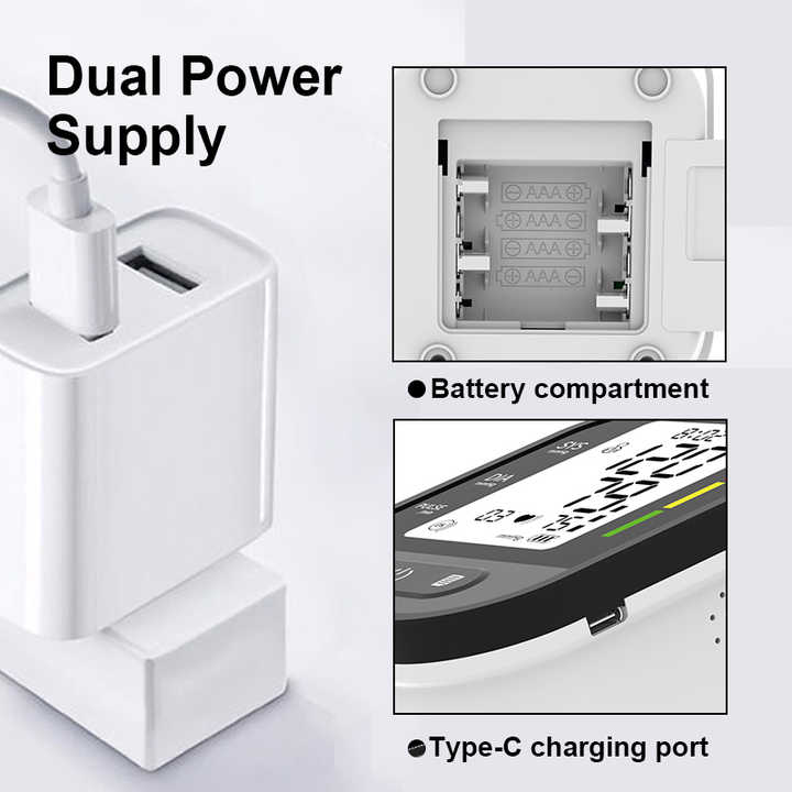 ポータブル自動LCDディスプレイBPモニター血圧機器血圧測定器血圧  