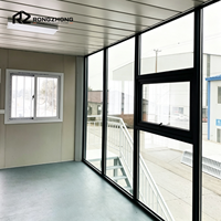 Bâtiment de bureau modulaire préfabriqué pour grande salle de réunion avec escalier, maison conteneur détachable