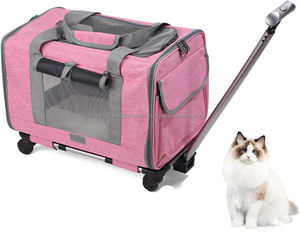 Bolsa de Transporte Plegable para Mascotas, Caja de Transporte para Perros y Gatos, Bolsa de Transporte con Ruedas Extraíbles y Asa - Product Image 3