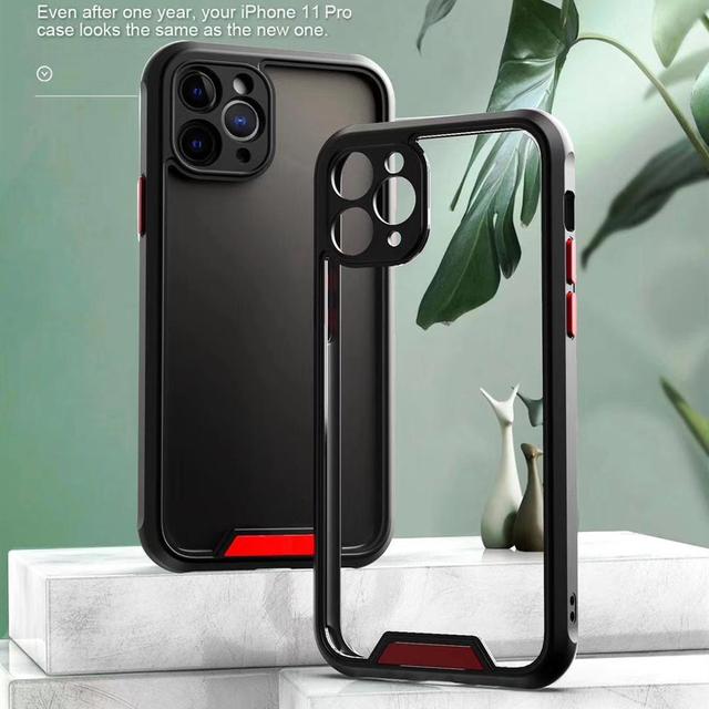 HUYSHE Military Grade Drop Test Transparent Crystal Phone Case Cover for iPhone 14 Pro Max Shockproof Case