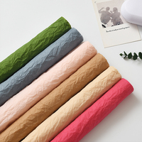 Papier de soie froissé à la main pour emballage floral, papier de doublure texturé, emballage volumineux pour bouquets, fournitures pour fleuristes, vente en gros