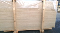 Dalles de travertin de haute qualité, polies, couleur ivoire clair, à veinage apparent, grandes dalles 600x1200mm, épaisseur 20mm, prix usine, fabriquées en Turquie