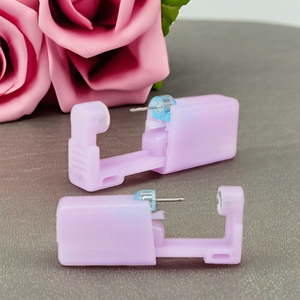 Personnalisation privée avancée oreilles Piercing Machine Kit violet ABS oreille nez sans douleur perceur pour enfants en acier inoxydable - Product Image 3