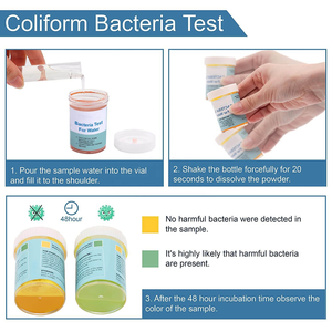 17-Parameter-OEM-Trinkwassertester-Kit-100 Streifen <span class=keywords><strong>2</strong></span> Bakterien tests CE-ISO-zertifiziert für die Wasser qualitäts prüfung von Leitungs brunnen zu Hause - Product Image 3