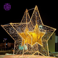Kundenspezifische IP65 3D-Sternmotiv-LED-Leuchten CE-RoHS-zertifiziert 2 Jahre Garantie für Innen- und Außen-Weihnachtsfestdekorationen.