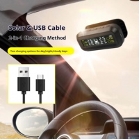 Monitor de Presión de Neumáticos TPMS Universal para Automóvil, Inalámbrico, con Pantalla LCD Solar, Externo, de Emparejamiento Rápido, Sin Programación, con Alarma en Tiempo Real