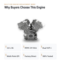 Culasse en aluminium usiné V6 3.0L 3GR-FE, ensemble moteur 24 soupapes double VVT-i essence pour Toyota Crown Reiz