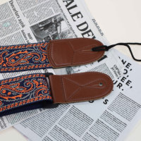Ethnic Style PU Guitar Strap Customized Musical Instrument Accessory with Camera Shoulder Strap Factory Wholesale