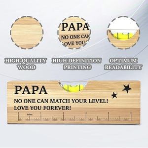 Nivel de burbuja de madera para papá, de parte de sus nietos, hija, hijo, para <span class=keywords><strong>el</strong></span> Día del Padre, cumpleaños, San Valentín, Navidad, de parte de su <span class=keywords><strong>abuelo</strong></span>, de parte de su hija, de parte de su esposa - Product Image 3