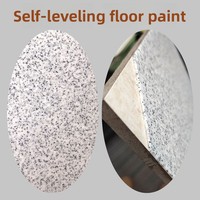 Peinture époxy autolissante pour sols en marbre et ciment, application au pinceau, revêtement de construction en sable coloré résistant à l'usure pour extérieur