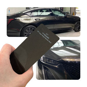 1.52*18m voiture PVC Wrap Film Super brillant métallisé noir TPU vinyle Wrap Roll anti-rayures et protection Film changeant de couleur - Product Image 1