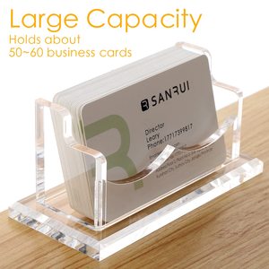 Porte-cartes de visite bureau clair acrylique porte-cartes de visite présentoir de carte de visite - Product Image 3